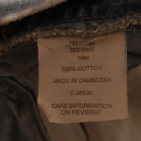 Lee riveted Jean shorts size 16 - Picture 4 of 4